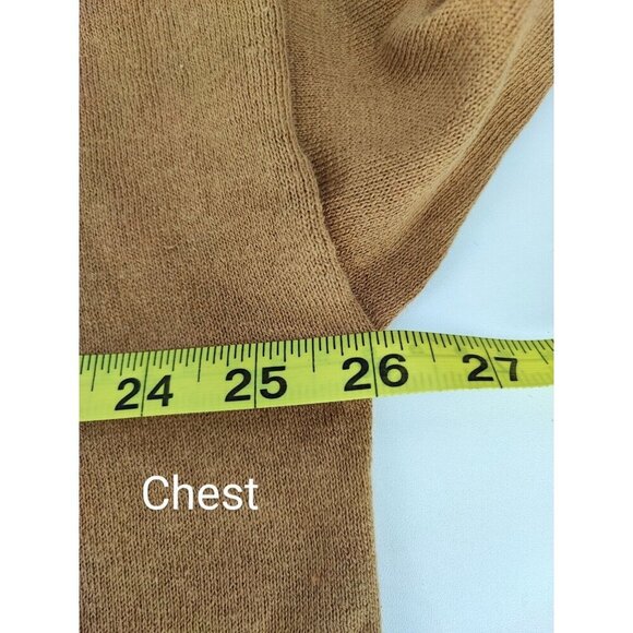 Michael Kors Women's Long Sleeve Dark Camel High-Low Hem Top Size 2X - Picture 7 of 10